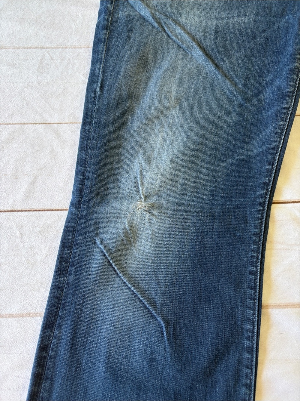 7 For All Mankind Men’s Blue Denim Jeans - Picture 4 of 9
